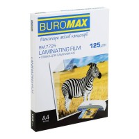 Плівка для ламінування Buromax (BM.7725) глянцева, А4, 125мк, 100 шт Плівка для ламінування Buromax (BM.7725) глянцева, А4, 125мк, 100 шт