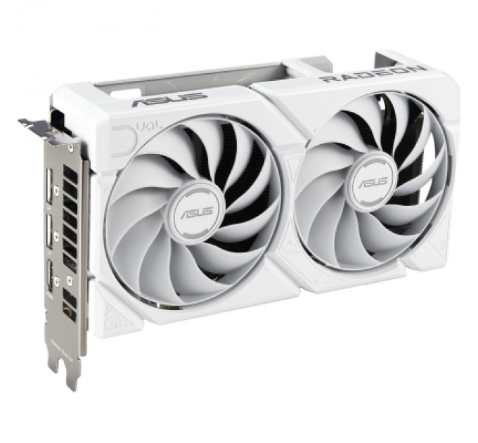ASUS Відеокарта ASUS Radeon RX 9060 XT 16Gb DUAL WHITE OC (DUAL-RX9060XT-16G-WHITE)