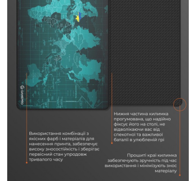 GamePro Килимок для мишки GamePro MP275M Black (MP275M)