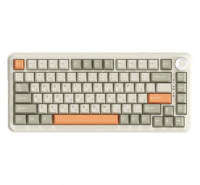 Ajazz Клавіатура бездротова Ajazz AK820 Max Flying Fish Switch Retro Colour (AK820MAX-FF-R)