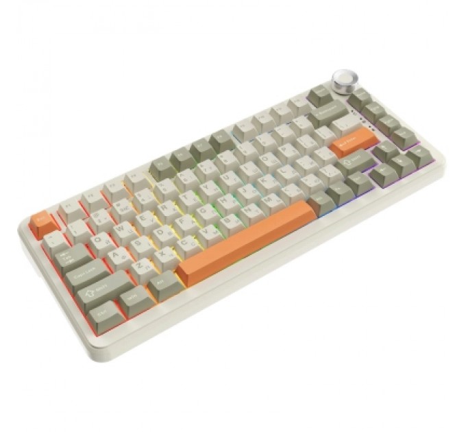 Ajazz Клавіатура Ajazz AK820 MAX Flying Fish Switch RGB Wireless/Bluetooth/USB Beige (AK820MAX-FF-R)