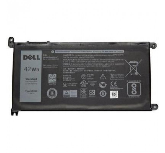 Акумулятор до ноутбука Dell Inspiron 15-5568 WDX0R, 42Wh (3500mAh), 3cell, 11.4V (A47307)