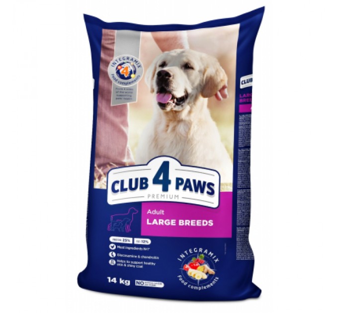 Club 4 Paws Сухий корм для собак Club 4 Paws Преміум. Для великих порід 14 кг(UP) (4820215366298)