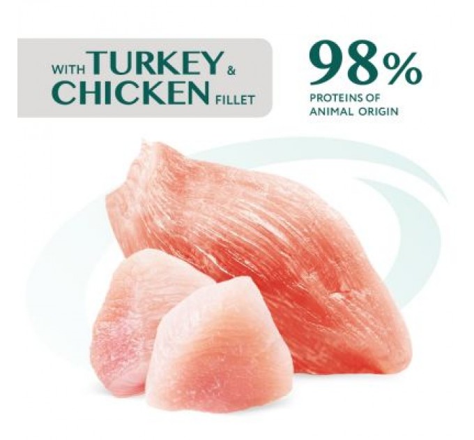 Optimeal Вологий корм для кішок Optimeal для стерилізованих з індичкою і курячим філе в соусі 85 г (4820083906015)