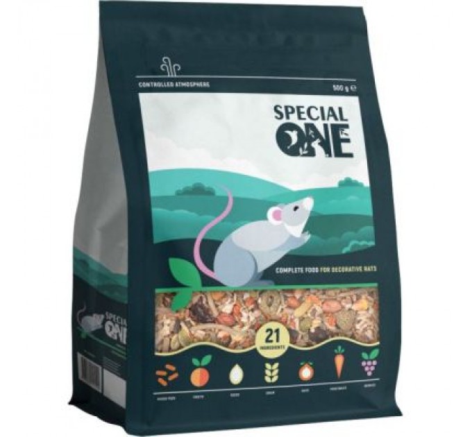 Special One Корм для гризунів Special One для декоративних щурів 500 г (4823082421190)
