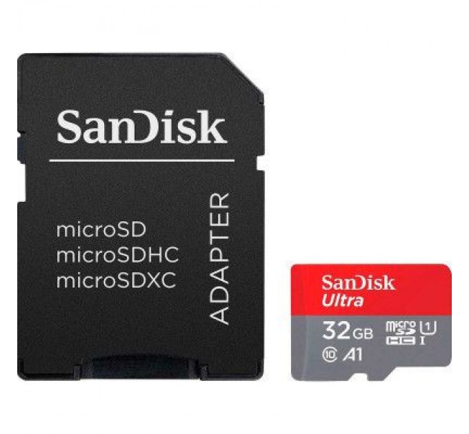 SanDisk Карта пам'яті SanDisk 32GB microSDHC class 10 UHS-I A1 (SDSQUA4-032G-GN6IA)