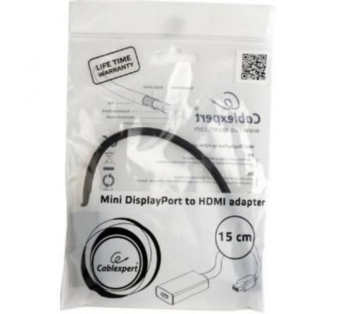 Cablexpert Перехідник Mini DisplayPort to HDMI Cablexpert (A-mDPM-HDMIF-02)