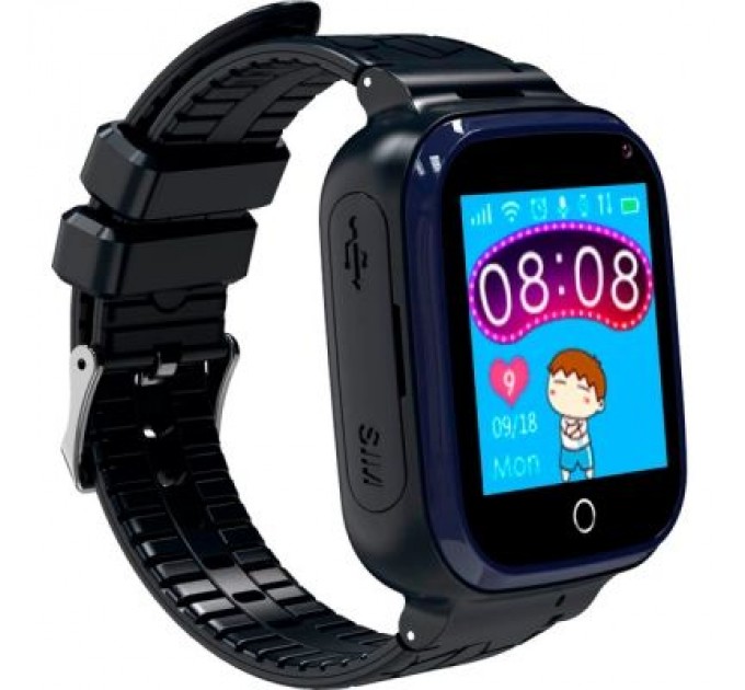 Gelius Смарт-годинник Gelius Pro GP-PK007 (Ocean) Black Kids smart watch with GPS tracker (Pro GP-PK007 (Ocean) Black)