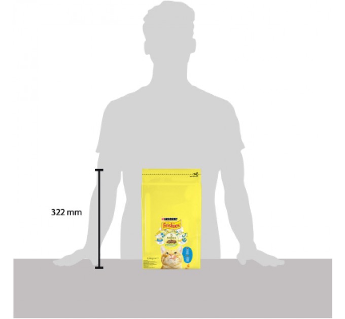 Purina Friskies Сухий корм для кішок Purina Friskies зі смаком лосося й овочів 1.5 кг (7613033923562)