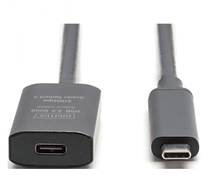 Digitus Дата кабель USB-С M/F 5.0m USB3.2 Gen2 Active 10G Digitus (DA-73112)