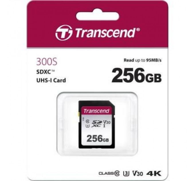 Transcend Карта пам'яті Transcend 256GB SDXC class 10 UHS-I (TS256GSDC300S)