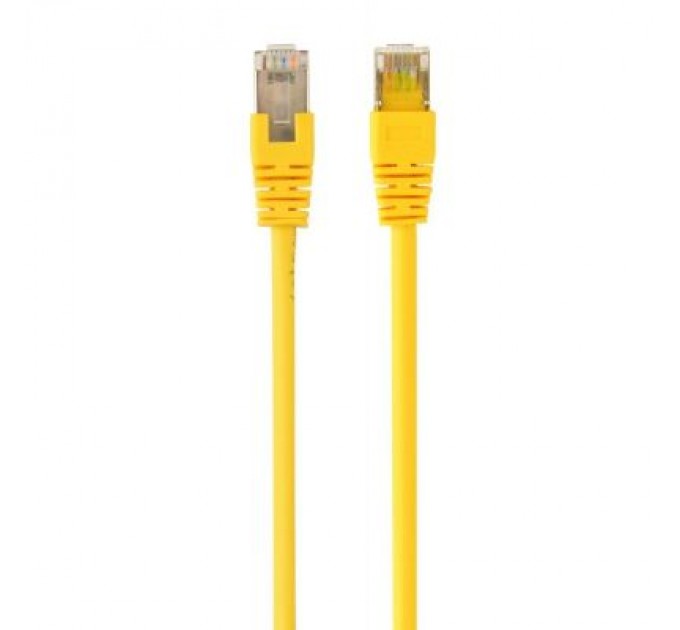 Патч-корд 0.25м FTP cat.6 CCA yellow Cablexpert (PP6-0.25M/Y)