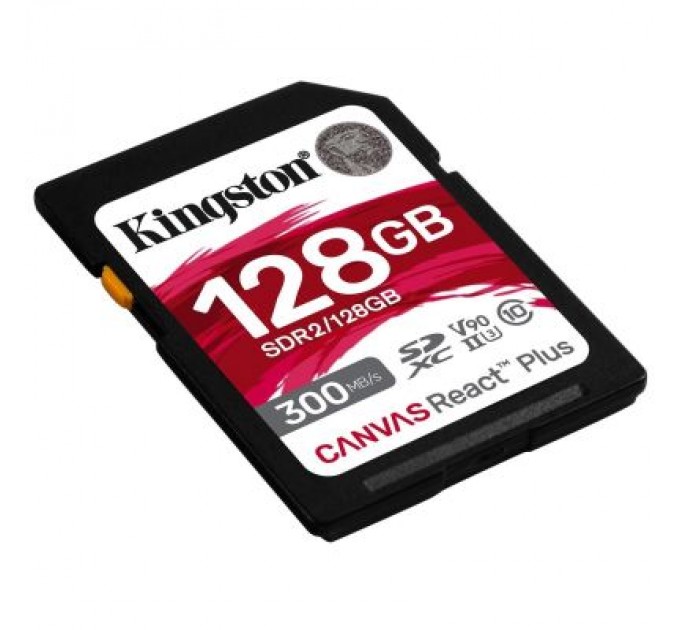 Kingston Карта пам'яті Kingston 128GB SDXC class 10 UHS-II U3 Canvas React Plus (SDR2/128GB)