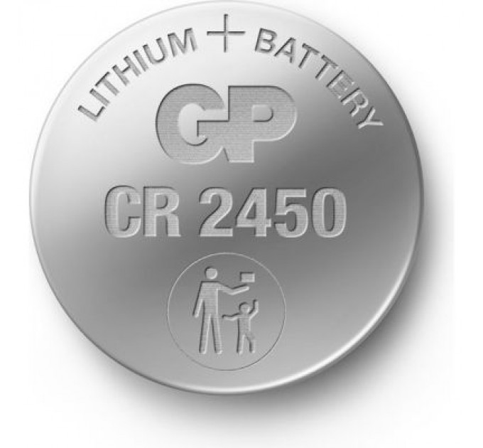 Gp Батарейка Gp CR2450 Lithium 3.0V * 1 (відривається) (CR2450-8U5 / 4891199063954)