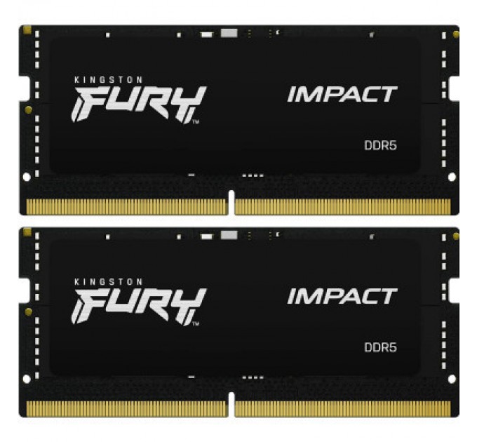 Kingston Fury (ex.HyperX) Модуль пам'яті для ноутбука SoDIMM DDR5 32GB (2x16GB) 6000 MHz Impact Kingston Fury (ex.HyperX) (KF560S38IBK2-32)