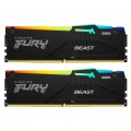 Kingston Fury (ex.HyperX) Модуль пам'яті для комп'ютера DDR5 64GB (2x32GB) 6000 MHz Beast RGB Kingston Fury (ex.HyperX) (KF560C30BBAK2-64)