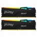 Kingston Fury (ex.HyperX) Модуль пам'яті для комп'ютера DDR5 64GB (2x32GB) 6000 MHz Beast RGB Kingston Fury (ex.HyperX) (KF560C30BBAK2-64)