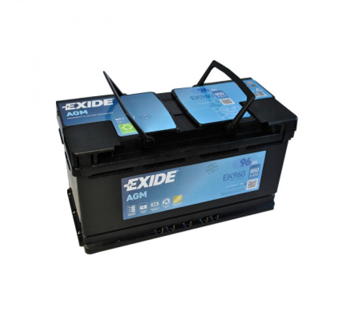 EXIDE Акумулятор автомобільний EXIDE START-STOP AGM 96Ah Ев (-/+) (EK960)