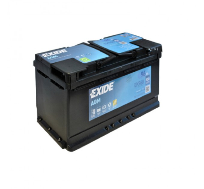 EXIDE Акумулятор автомобільний EXIDE START-STOP AGM 96Ah Ев (-/+) (EK960)