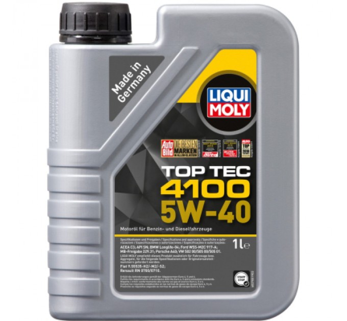 Liqui Moly Моторна олива Liqui Moly Top Tec 4100 SAE 5W-40 1л. (9510)