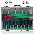 Toptul Набір викруток Toptul прецизійних 8шт. PH000-PH0, SL1.2-SL3 (GAAW0802)