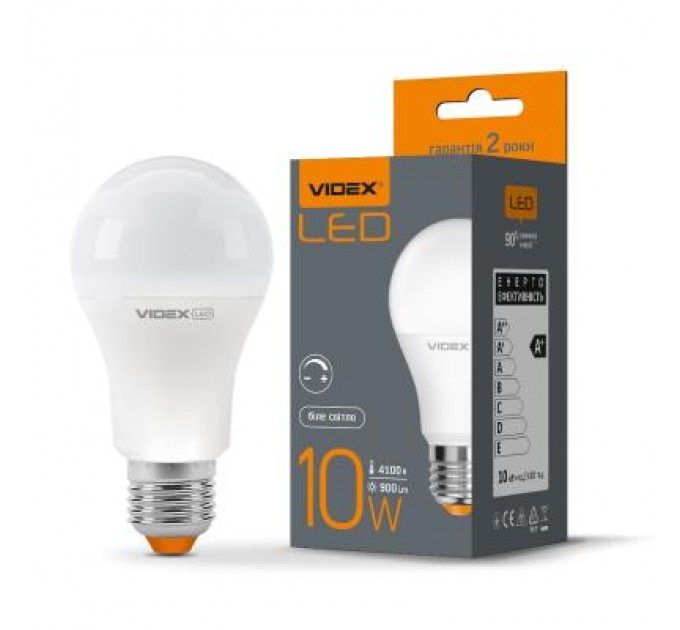 Videx Лампочка Videx A60eD 10W E27 4100K 220V (VL-A60eD-10274)