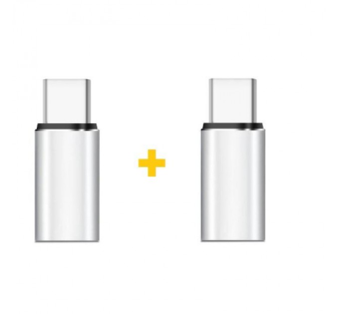XoKo Перехідник Lightning F to USB-C M 2PCS silver XoKo (XK-AC025-SL2)