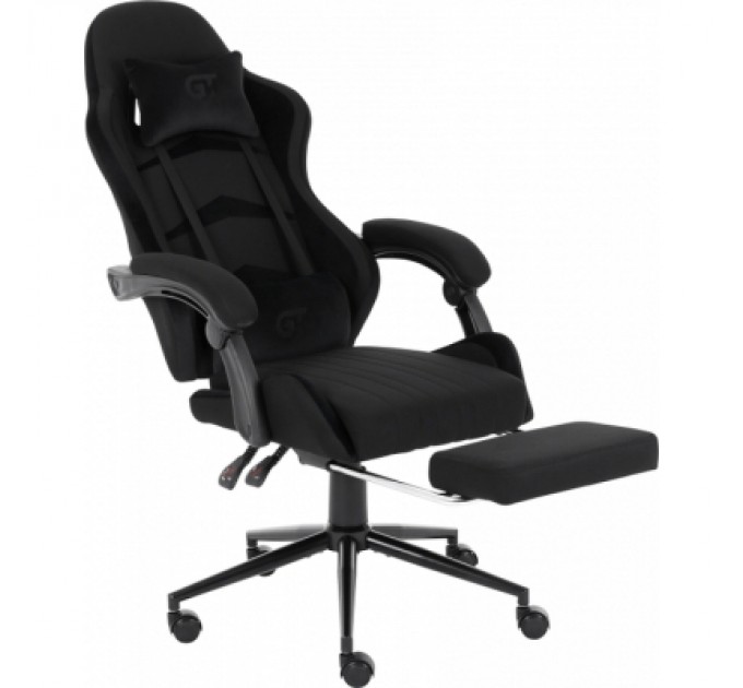 GT Racer Крісло ігрове GT Racer X-2324 Black Suede (X-2324 Fabric Black Suede)