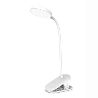 Настільна лампа ColorWay Flexible & Clip 2, 3.5W, battery 1800 mAh (CW-DL10FCB-W)