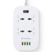 ColorWay Мережевий фільтр живлення ColorWay 4 розетки/4USB White 1.8м (1QC3.0 + 3 AUTO ID) (CW-CHU44QW)