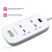 ColorWay Мережевий фільтр живлення ColorWay 4 розетки/4USB White 1.8м (1QC3.0 + 3 AUTO ID) (CW-CHU44QW)