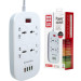 ColorWay Мережевий фільтр живлення ColorWay 4 розетки/4USB White 1.8м (1QC3.0 + 3 AUTO ID) (CW-CHU44QW)