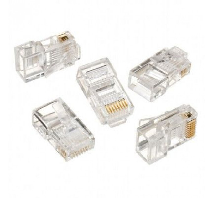 Конектор RJ45 cat.5e UTP 8P8C * 100 (позолоч. конт.) Cablexpert (LC-8P8C-001/100)