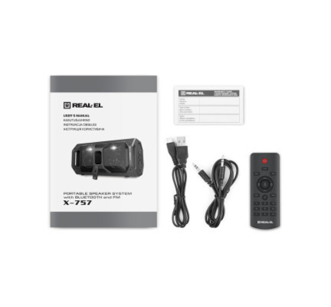 REAL-EL Акустична система REAL-EL X-757 Black