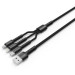 ColorWay Дата кабель USB 2.0 AM to Lightning + Micro 5P + Type-C 4.0A (20W) ColorWay (CW-CBU3003-GR)