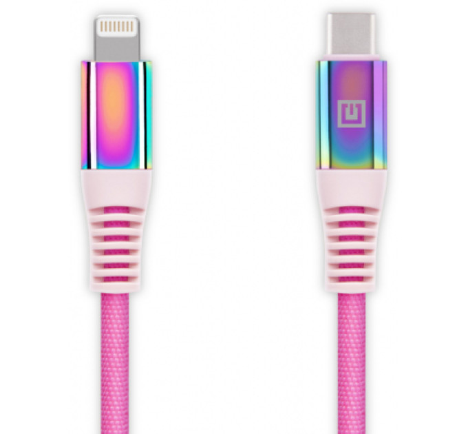 REAL-EL Дата кабель USB-C to Lightning 1.0m MFI Rainbow REAL-EL (EL123500054)