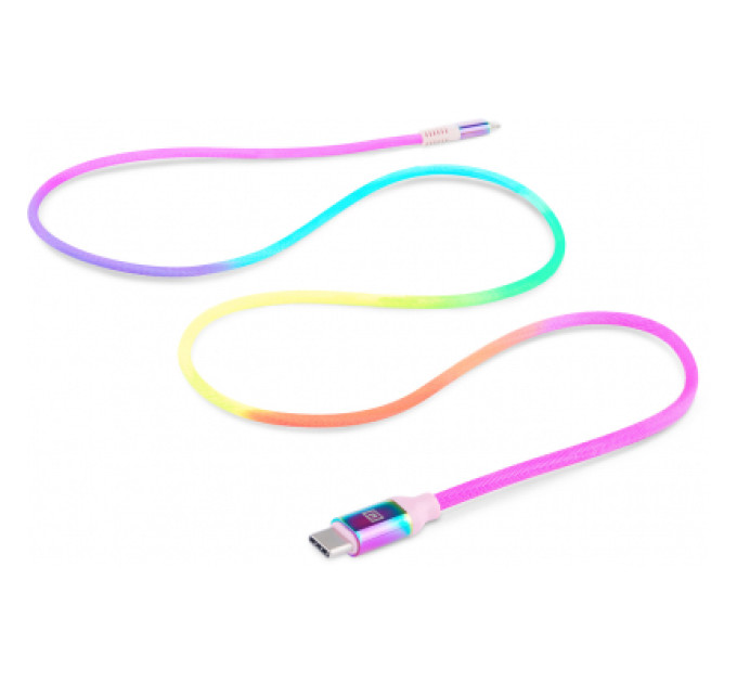 REAL-EL Дата кабель USB-C to Lightning 1.0m MFI Rainbow REAL-EL (EL123500054)