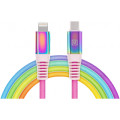 REAL-EL Дата кабель USB-C to Lightning 1.0m MFI Rainbow REAL-EL (EL123500054)