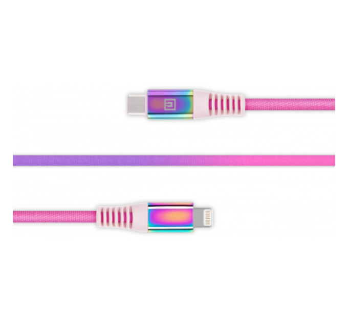 REAL-EL Дата кабель USB-C to Lightning 1.0m MFI Rainbow REAL-EL (EL123500054)