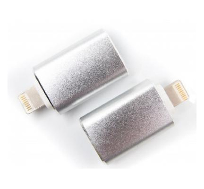 Dengos Перехідник OTG USB - Lightning grey Dengos (ADP-016)