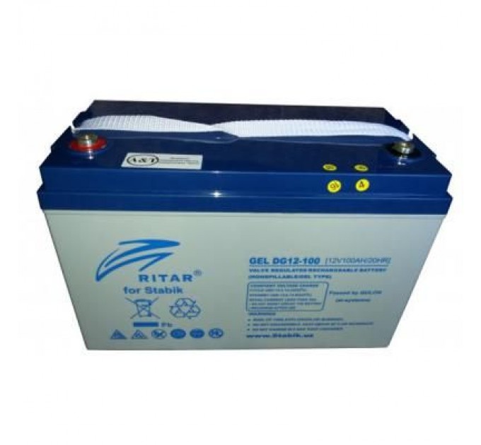 Ritar Батарея до ДБЖ Ritar GEL DG12-100, 12V-100Ah (DG12-100)