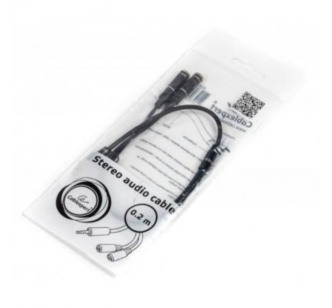 Cablexpert Кабель мультимедійний Jack 3.5mm M to 2 x Jack 3.5mm F (4pin) Cablexpert (CCA-417M)