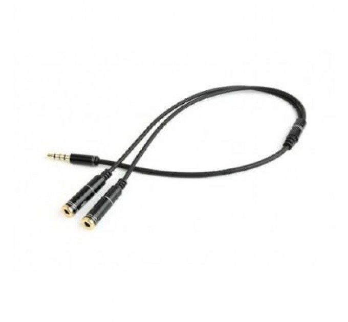 Cablexpert Кабель мультимедійний Jack 3.5mm M to 2 x Jack 3.5mm F (4pin) Cablexpert (CCA-417M)