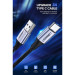 Ugreen Дата кабель USB 2.0 AM to Type-C 1.5m US288 Aluminum Braid (Black) Ugreen (60127)