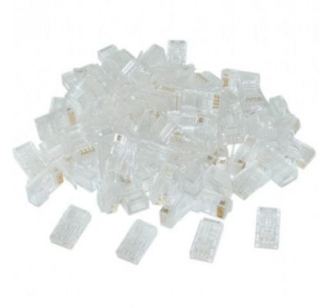 Конектор RJ45 cat.6 UTP 8P8C * 10 (позолоч. конт.) Cablexpert (LC-8P8C-002/10)