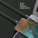 ColorWay Дата кабель USB-C to USB-C 1.0m PD Fast Charging 65W 3А grey ColorWay (CW-CBPDCC040-GR)