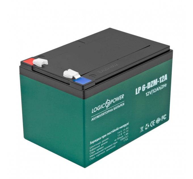 LogicPower Акумуляторна батарея LogicPower LP 12V 12AH (6-DZM-12) AGM