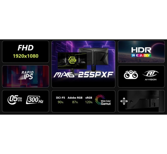 MSI Монітор MSI MAG 255PXF