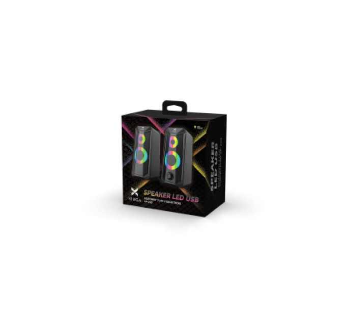 Vinga Акустична система Vinga SP-200 LED USB Black