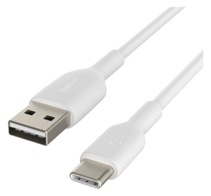 Belkin Дата кабель USB 2.0 AM to Type-C 1.0m PVC white Belkin (CAB001BT1MWH)